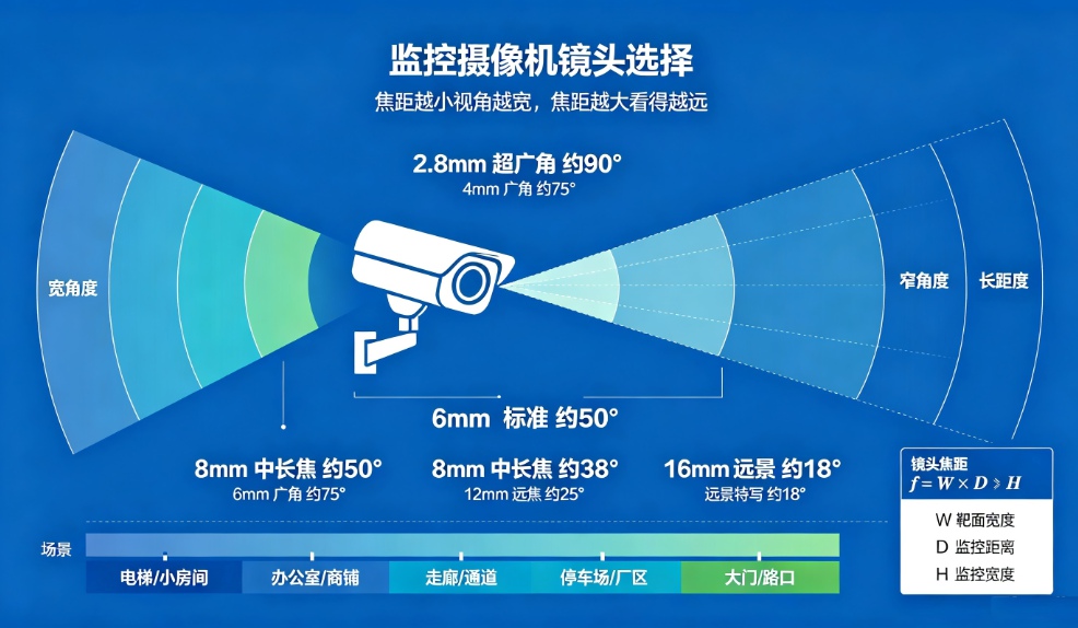 监控摄像机的镜头选择